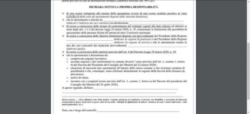 nuova autocertificazione pdf