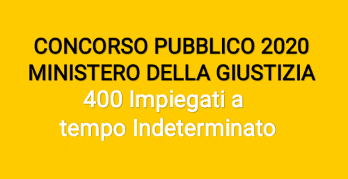 Concorso ministero della giustizia