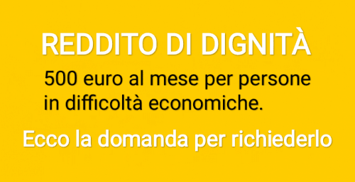 REDDITO dignità