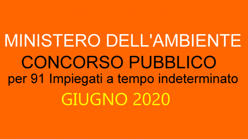 concorso ministero ambiente