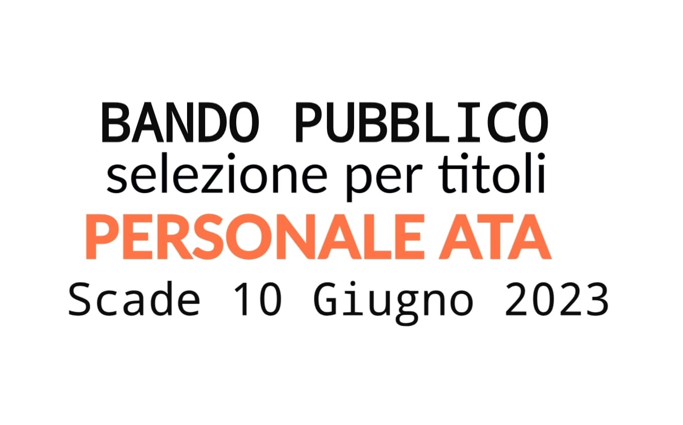 È uscito il Bando Personale ATA per Collaboratori, ecco la domanda