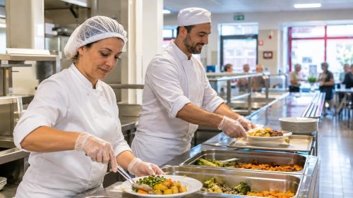 Addetti alla mensa al lavoro