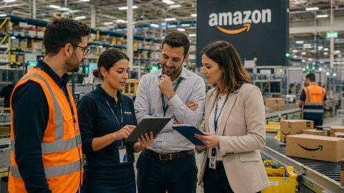 Dipendenti al lavoro in Amazon
