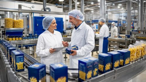 Operai al lavoro in Barilla