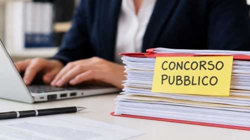 Impiegato amministrativo al lavoro