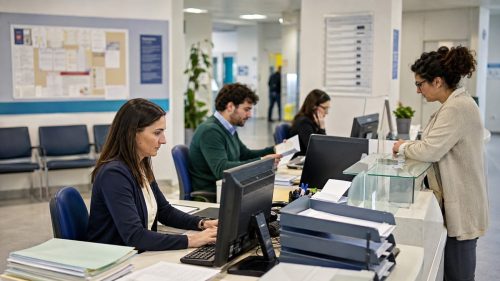 Impiegati amministrativi in ospedale
