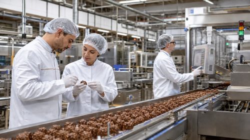 Operai al lavoro in Ferrero