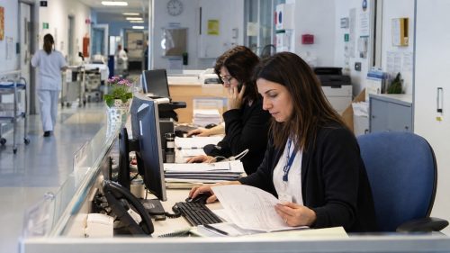 Impiegati amministrativi in ospedale