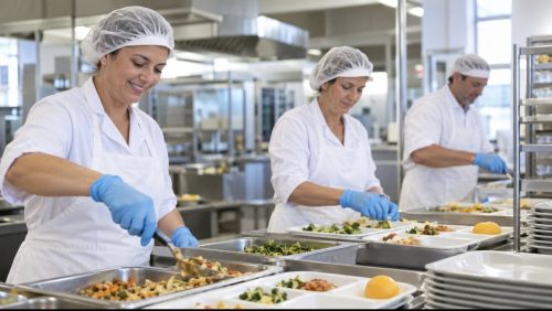 Addetti alla mensa al lavoro