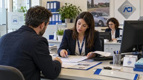 Ufficio ACI con impiegati