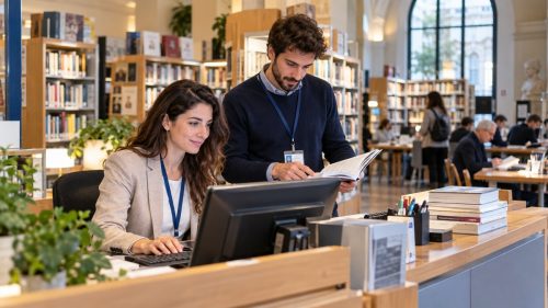 Impiegati in biblioteca