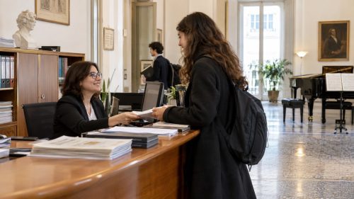 Impiegata in conservatorio