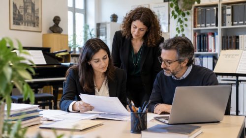 Assistenti al lavoro in conservatorio