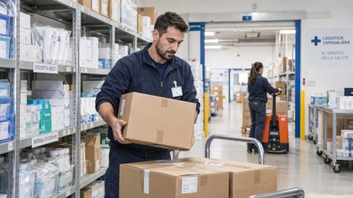 Magazziniere in ospedale