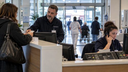 Addetti portierato e centralino in ospedale