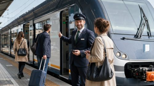 Capotreno in stazione
