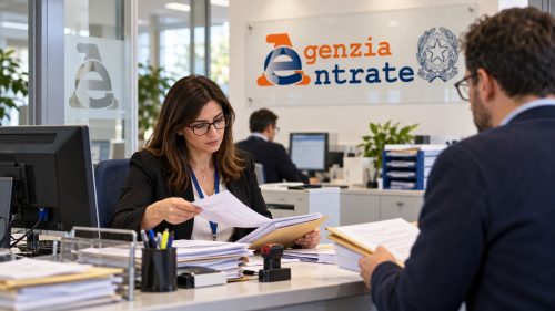 Addetta protocollo agenzia delle entrate