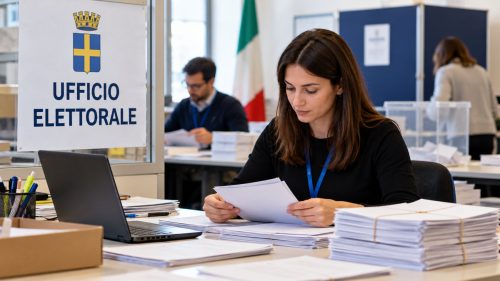 Impiegata ufficio elettorale al comune