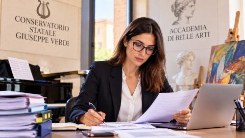 Impiegata in conservatorio