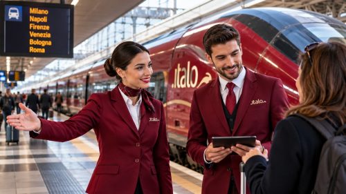 Hostess e steward italo treno