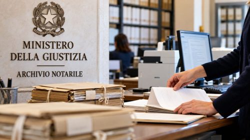 Operatore ministero della giustizia archivio notarile