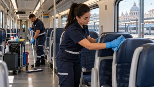 Addetti alla pulizia stazioni e treni